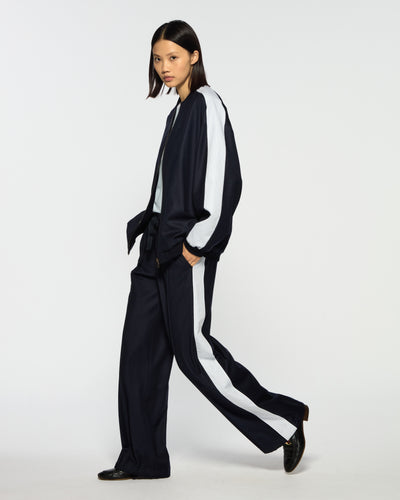 Serena Jogger - Navy Blue Wool SERENA BUTE