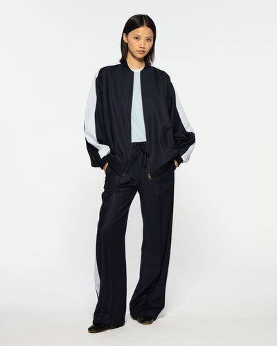 Serena Jogger - Navy Blue Wool SERENA BUTE