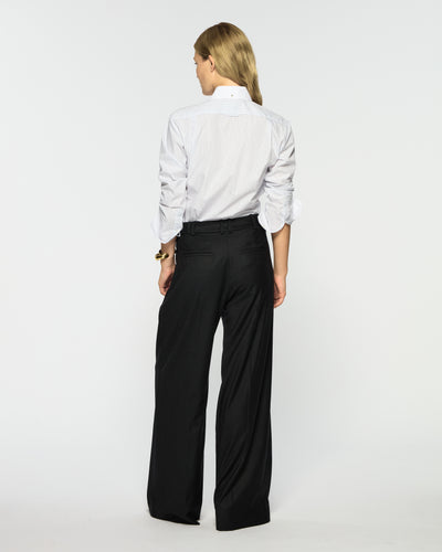 Serena Trouser - Dark Green Wool SERENA BUTE