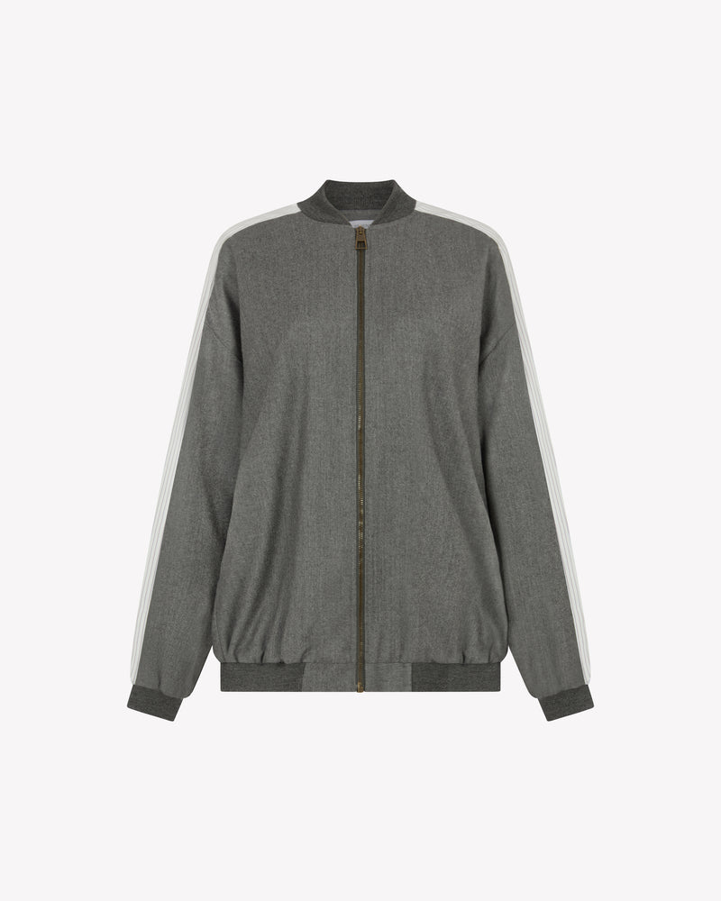 Bomber Jacket - Dark Grey Wool picture #2