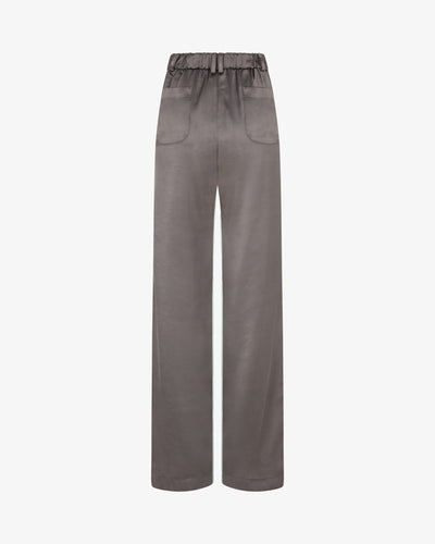 Satin Boyfriend Trouser '25 - Charcoal SERENA BUTE