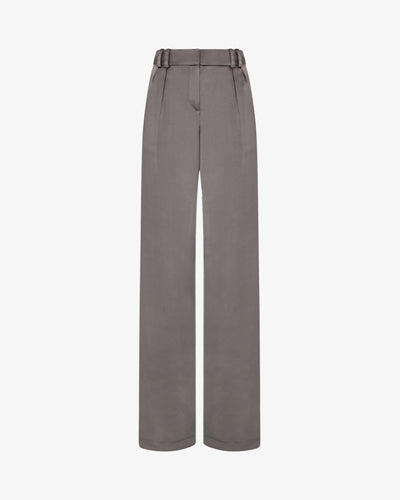 Satin Boyfriend Trouser '25 - Charcoal SERENA BUTE
