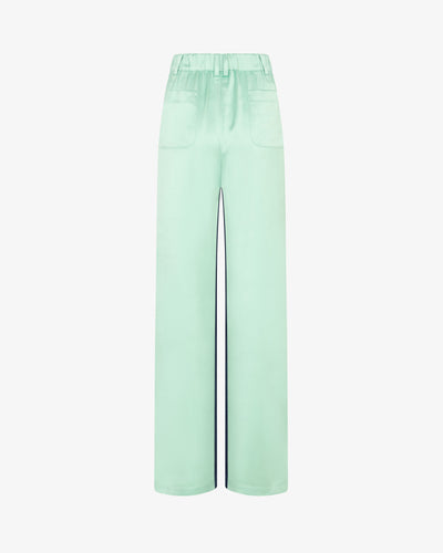 Satin Boyfriend Trouser '25 - Mint SERENA BUTE