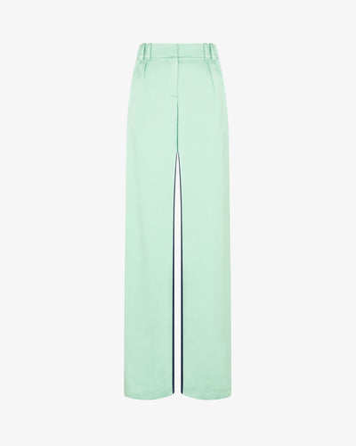Satin Boyfriend Trouser '25 - Mint SERENA BUTE