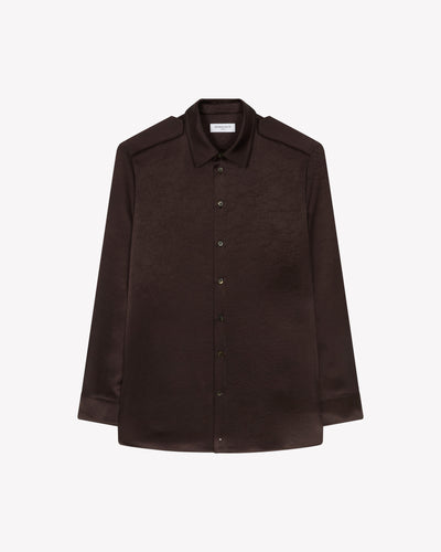 Cargo Shirt - Chocolate Brown SERENA BUTE