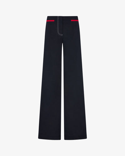 Flare Trouser with Contrast Pockets - Dark Navy SERENA BUTE