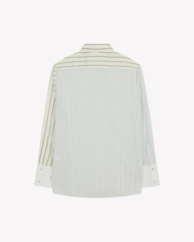 Oversized Shirt - Green Stripe SERENA BUTE