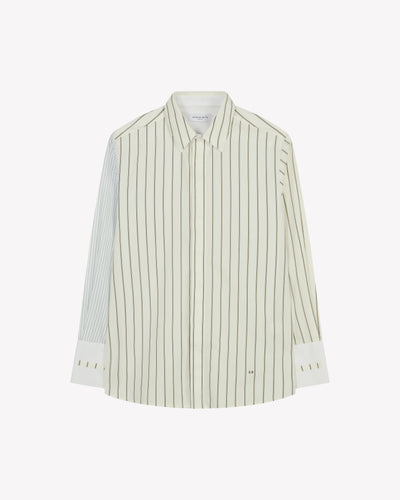 Oversized Shirt - Green Stripe SERENA BUTE