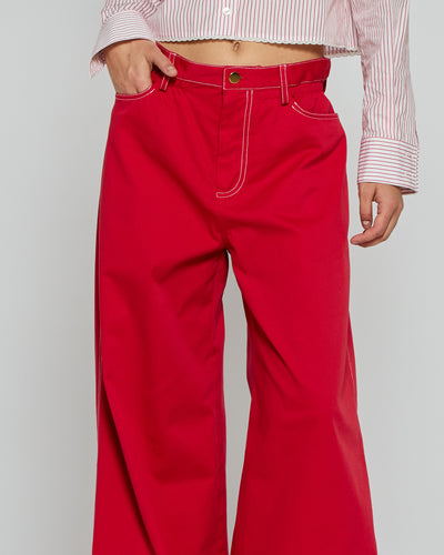 Paper Bag Jean - Red SERENA BUTE