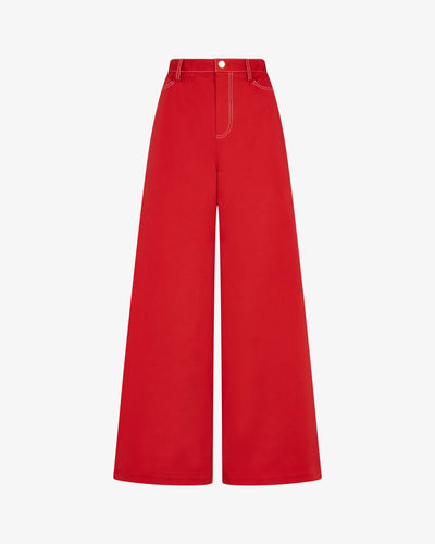 Paper Bag Jean - Red SERENA BUTE