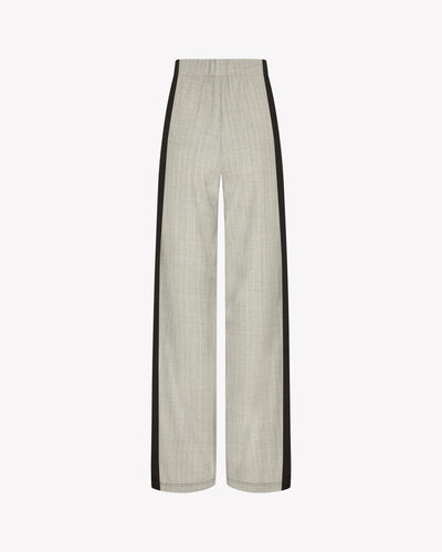 Serena Jogger - Light Grey Pinstripe Wool SERENA BUTE
