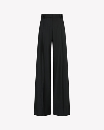 Serena Trouser - Dark Green Wool SERENA BUTE