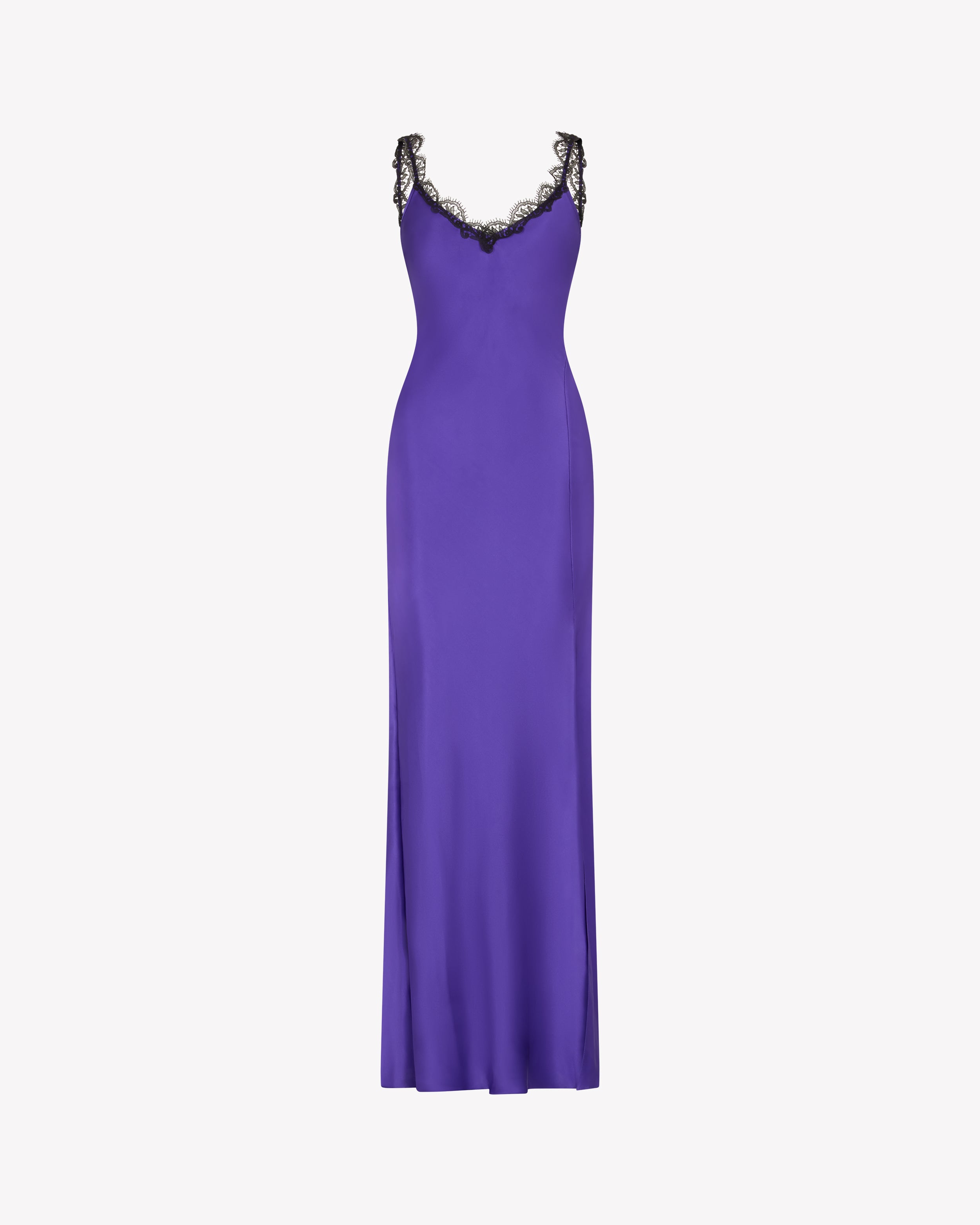purple lace slip dress Mauve Lace Ruched Side Satin Slip Dress