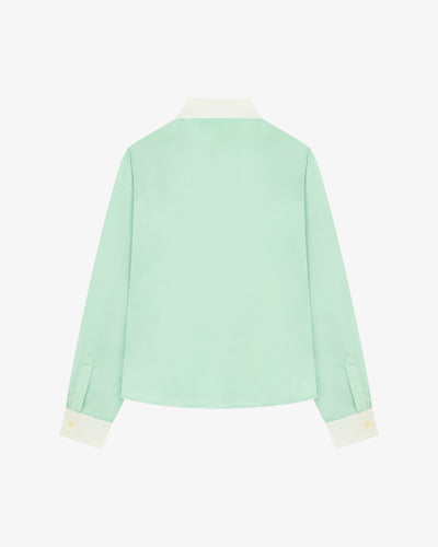 Satin Serena Shirt - Mint SERENA BUTE