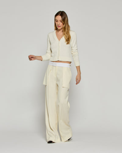 Inside Out Trouser - Ivory SERENA BUTE