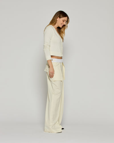 Inside Out Trouser - Ivory SERENA BUTE