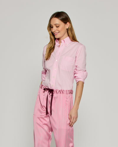 Johnny Fitted Shirt - Pale Pink SERENA BUTE