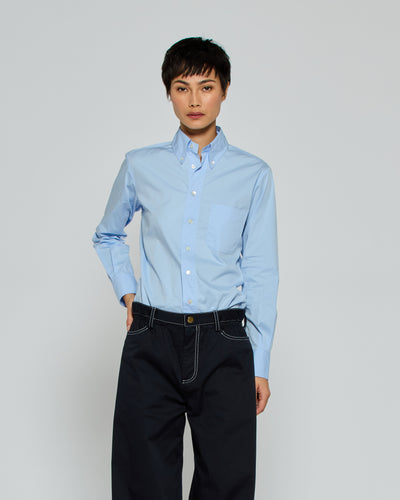 Johnny Fitted Shirt - Pale Blue SERENA BUTE