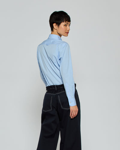 Johnny Fitted Shirt - Pale Blue SERENA BUTE