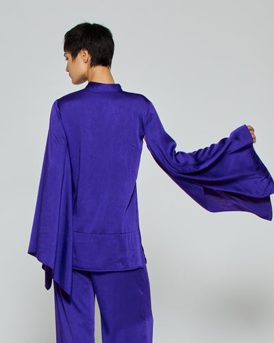 Kimono Sleeve Shirt - Violet Blue SERENA BUTE