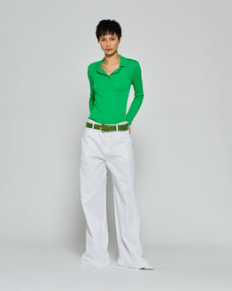 Paper Bag Jean - White