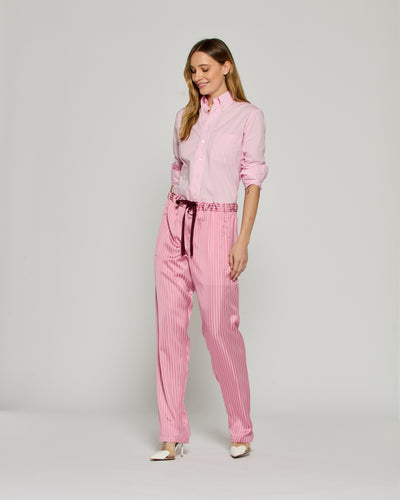 Satin Stripe Utility Jogger - Pink SERENA BUTE