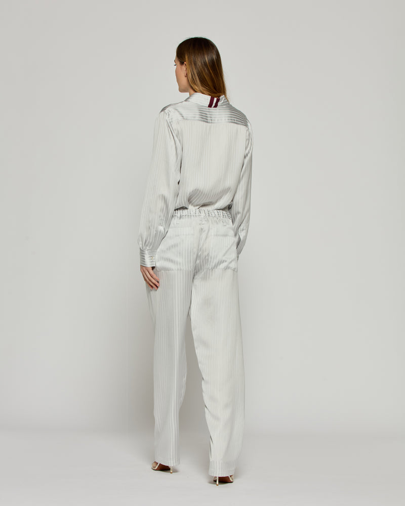 Satin Stripe Utility Jogger - Silver picture #4