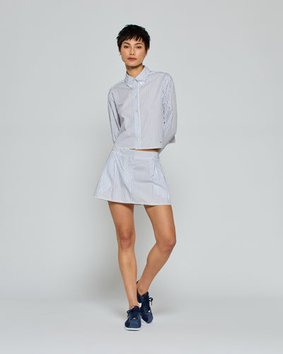 Striped Serena Mini Skirt - Navy/White SERENA BUTE