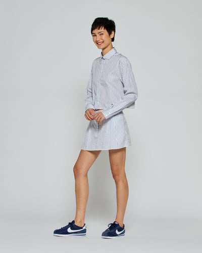 Striped Serena Mini Skirt - Navy/White SERENA BUTE