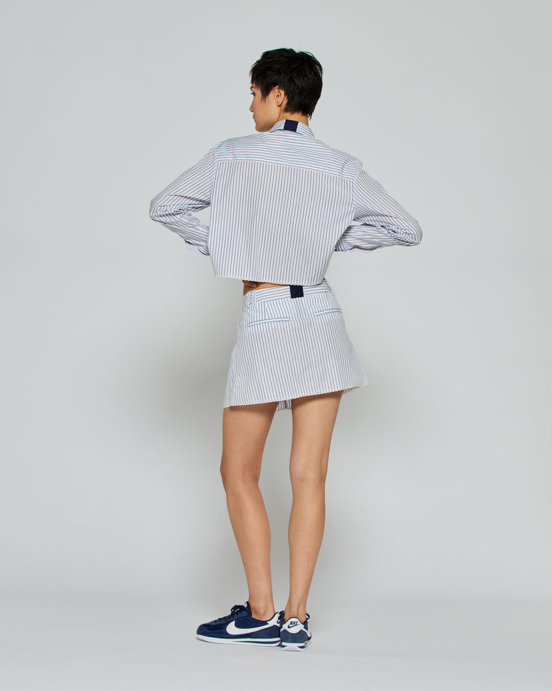 Striped Serena Mini Skirt - Navy/White picture #4