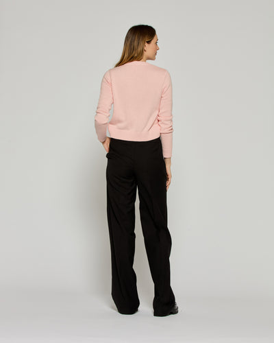 Wool Pleated Trouser - Black SERENA BUTE