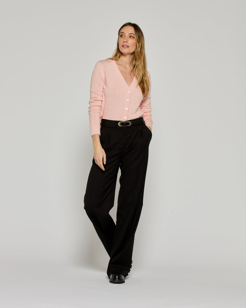 Wool Pleated Trouser - Black picture #1