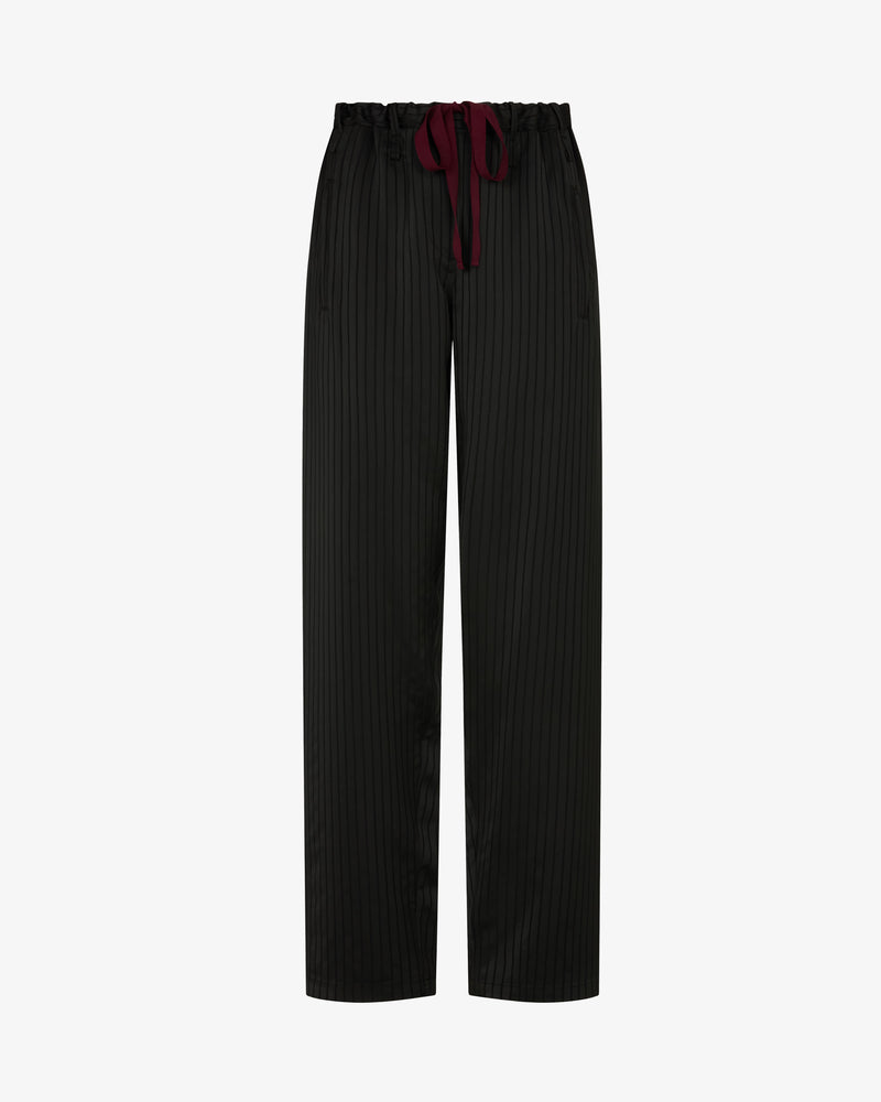 Satin Stripe Utility Jogger - Black picture #2