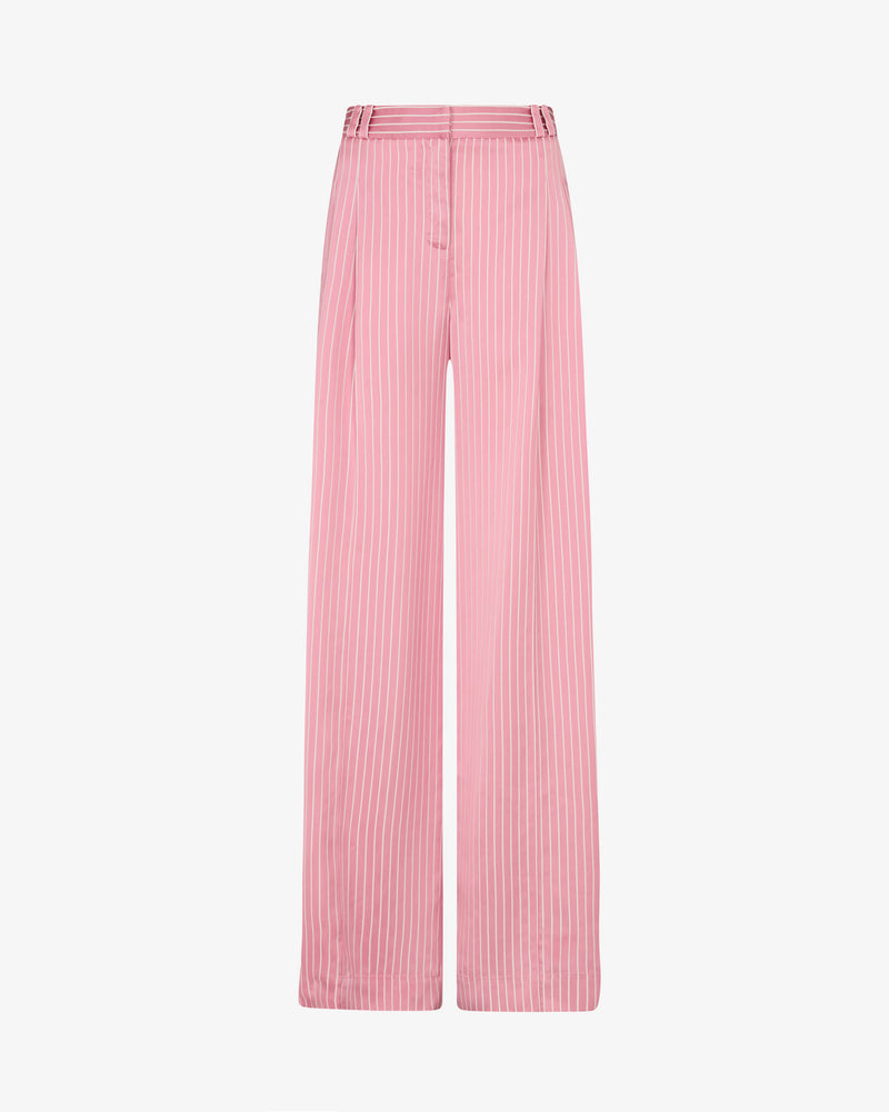 Satin Stripe Serena Trouser - Pink picture #2