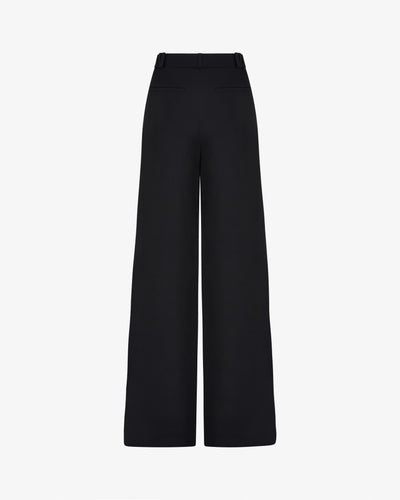 Serena Trouser with Georgette Trim - Black SERENA BUTE