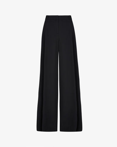 Serena Trouser with Georgette Trim - Black SERENA BUTE