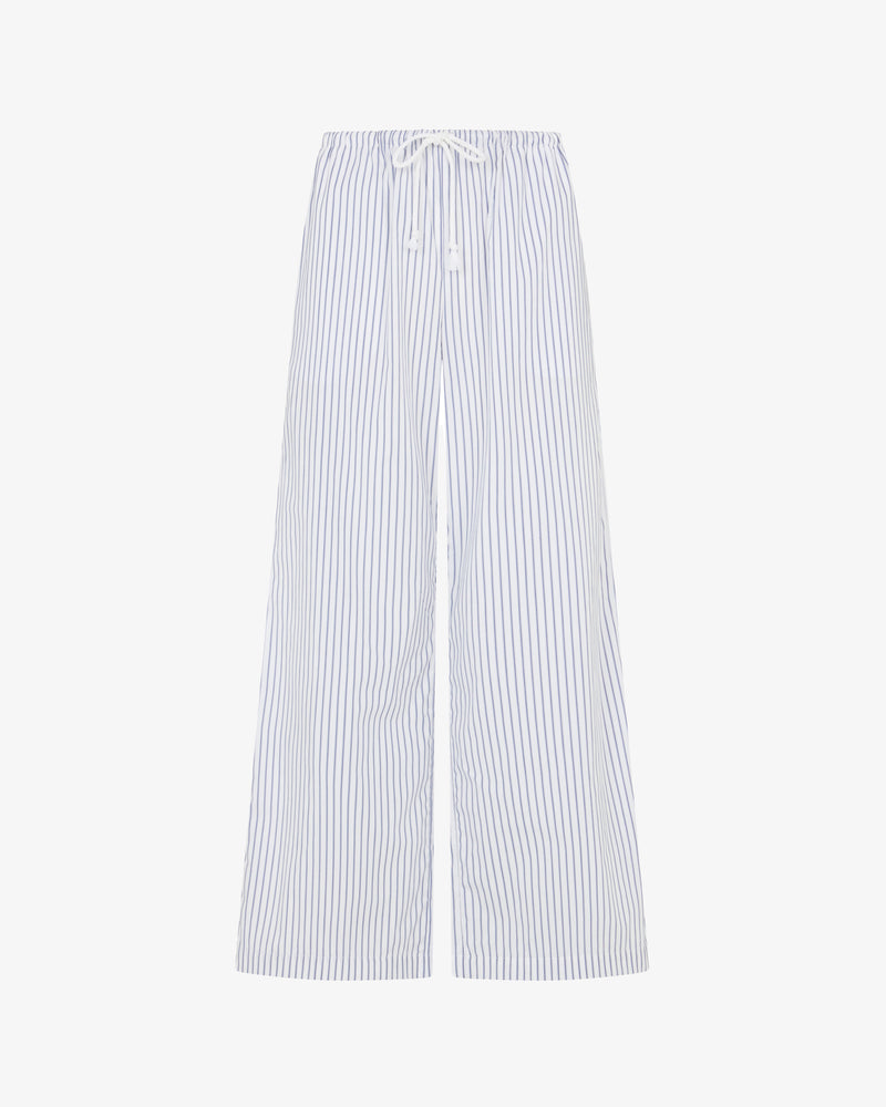 Striped Cropped Jogger - Navy/White picture #2
