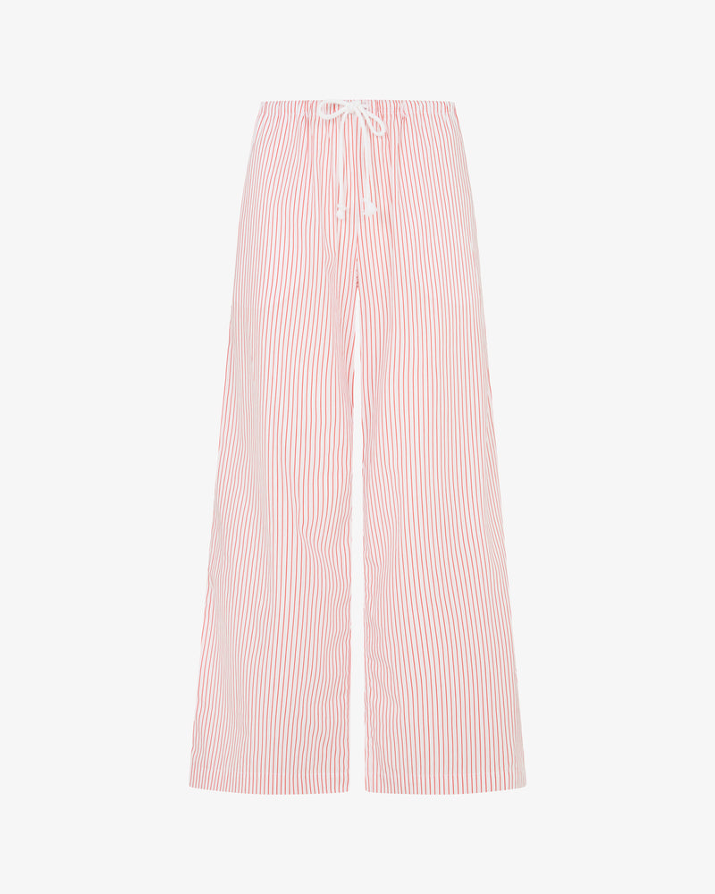 Striped Cropped Jogger - Red/White picture #2