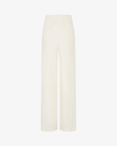 Tailored Trouser with Georgette Trim - Cream SERENA BUTE