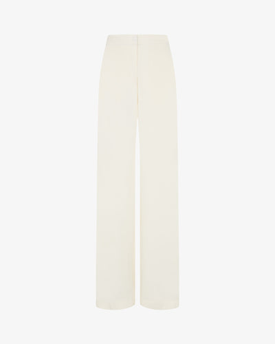 Tailored Trouser with Georgette Trim - Cream SERENA BUTE
