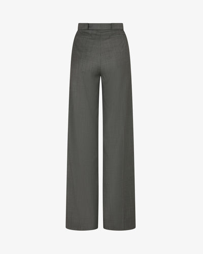 Wool Pleated Trouser - Dark Grey SERENA BUTE