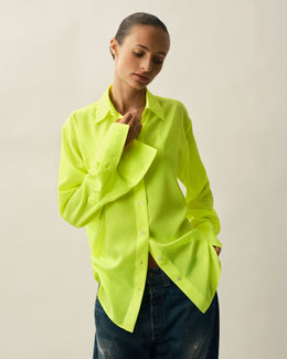 Oversized Shirt - Neon Yellow