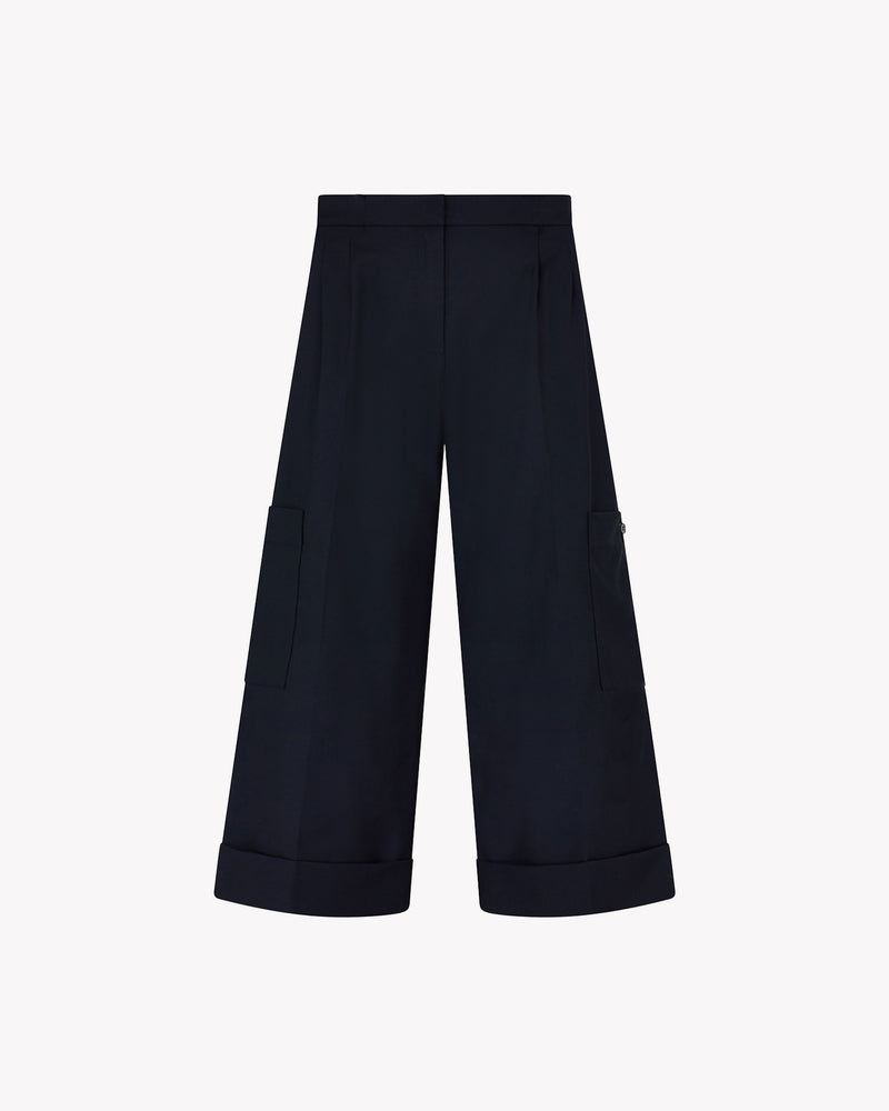 Wool Cargo Trouser - Navy picture #2