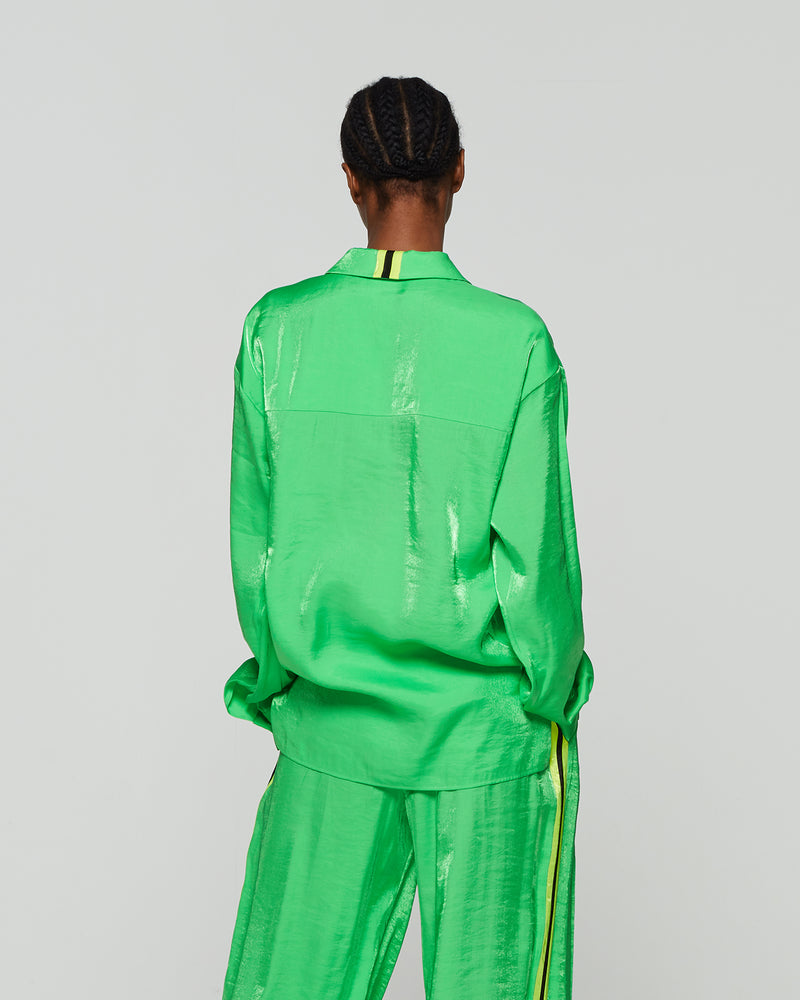 Oversized Cuff Shirt - Bright Green picture #4
