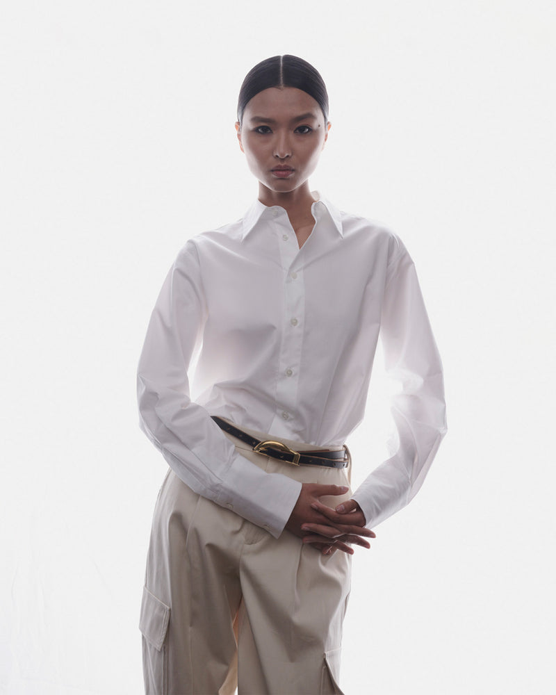 Oversized Oxford Shirt - White picture #3