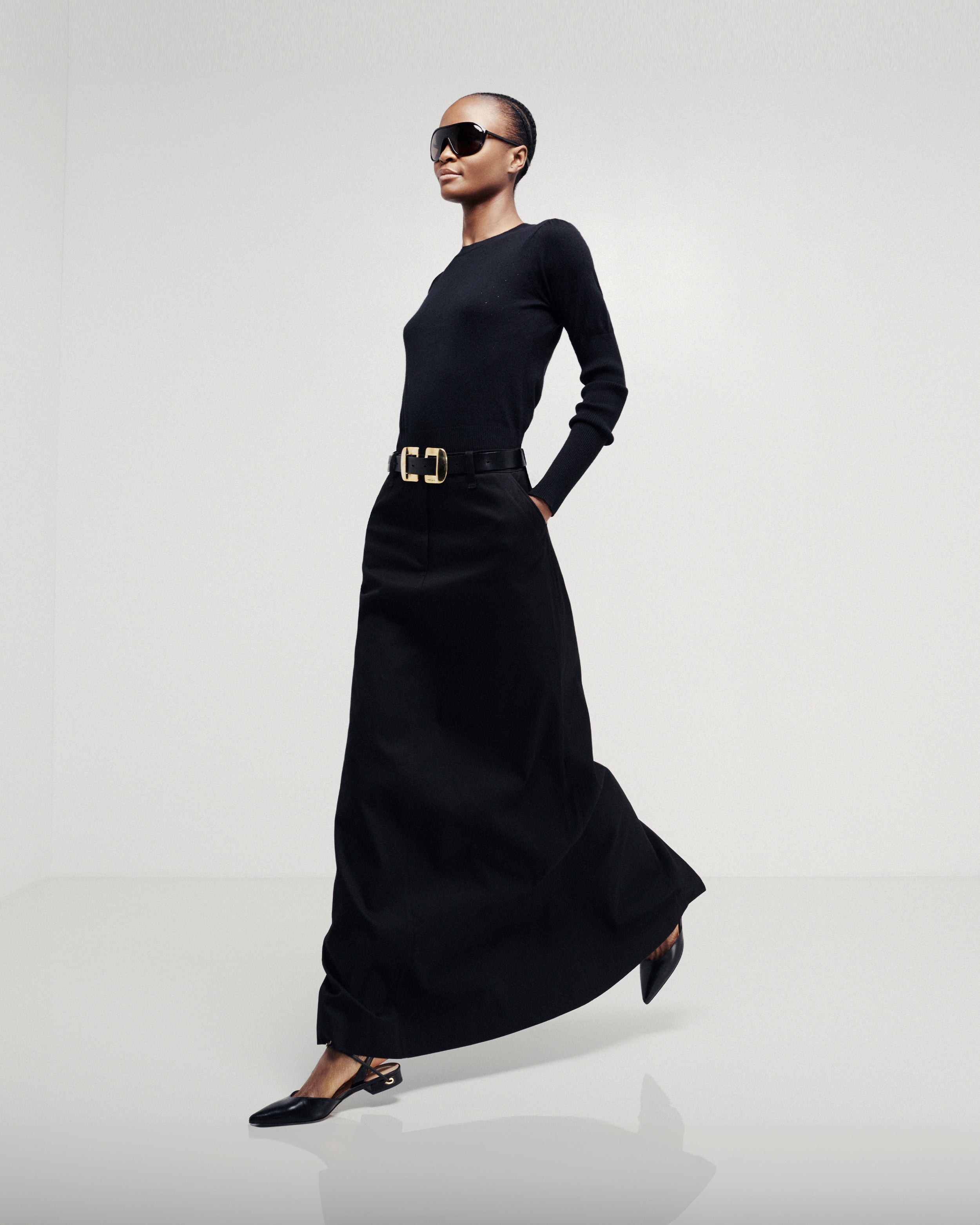 Serena Bute London Military Maxi Skirt - Black for Women Ladies – SERENA  BUTE