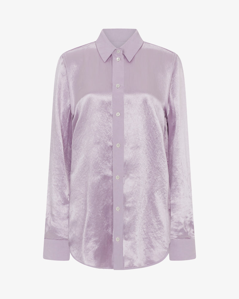 Satin Inside Out Shirt - Soft Lilac picture #2