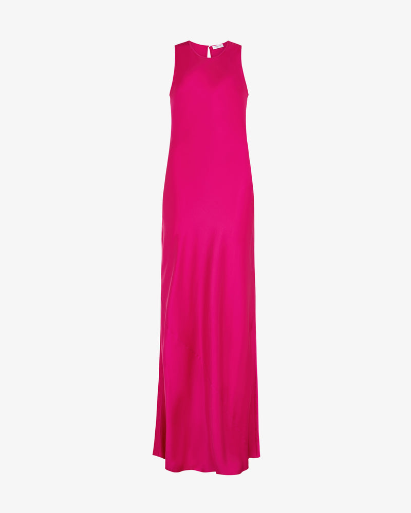 Silk Tank Dress - Raspberry Pink picture #2