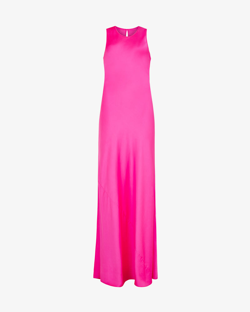 Silk Tank Dress - Shocking Pink picture #2