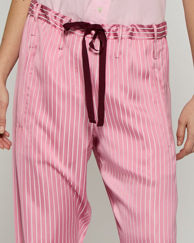 Satin Stripe Utility Jogger - Pink SERENA BUTE